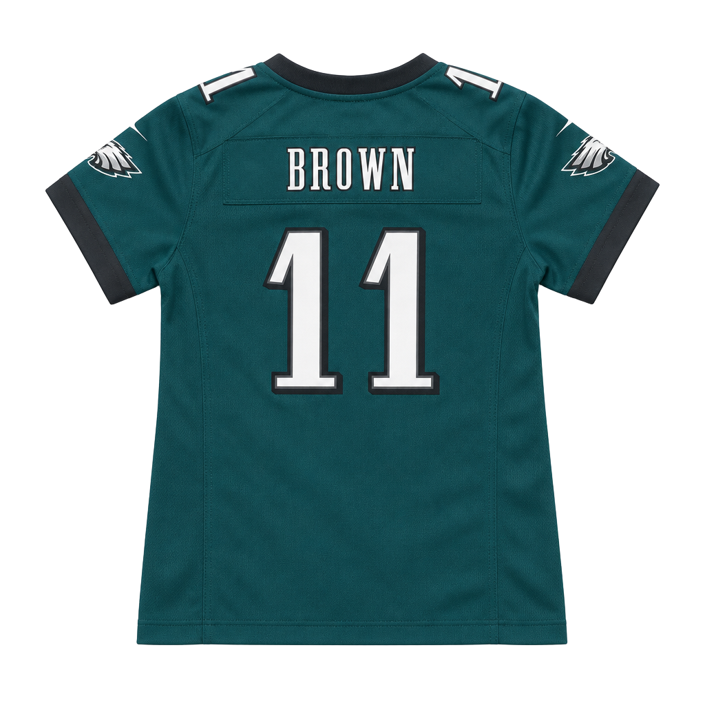 Nike Philadelphia Eagles A.J. Brown 11 Football Jersey Midnight Green 1