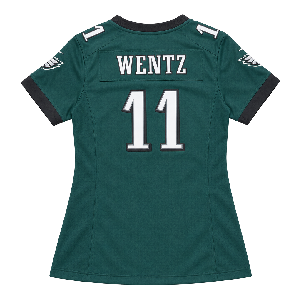 Nike Philadelphia Eagles Carson Wentz #11 Jersey Size L Green On-Field 1