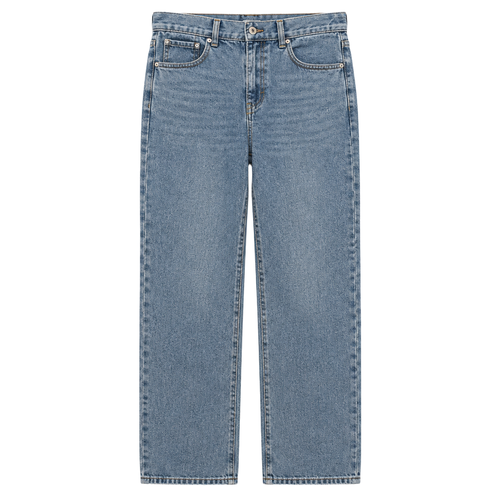 Fashion Nova Jeans Size 5 Light Wash Straight Leg Cotton 1