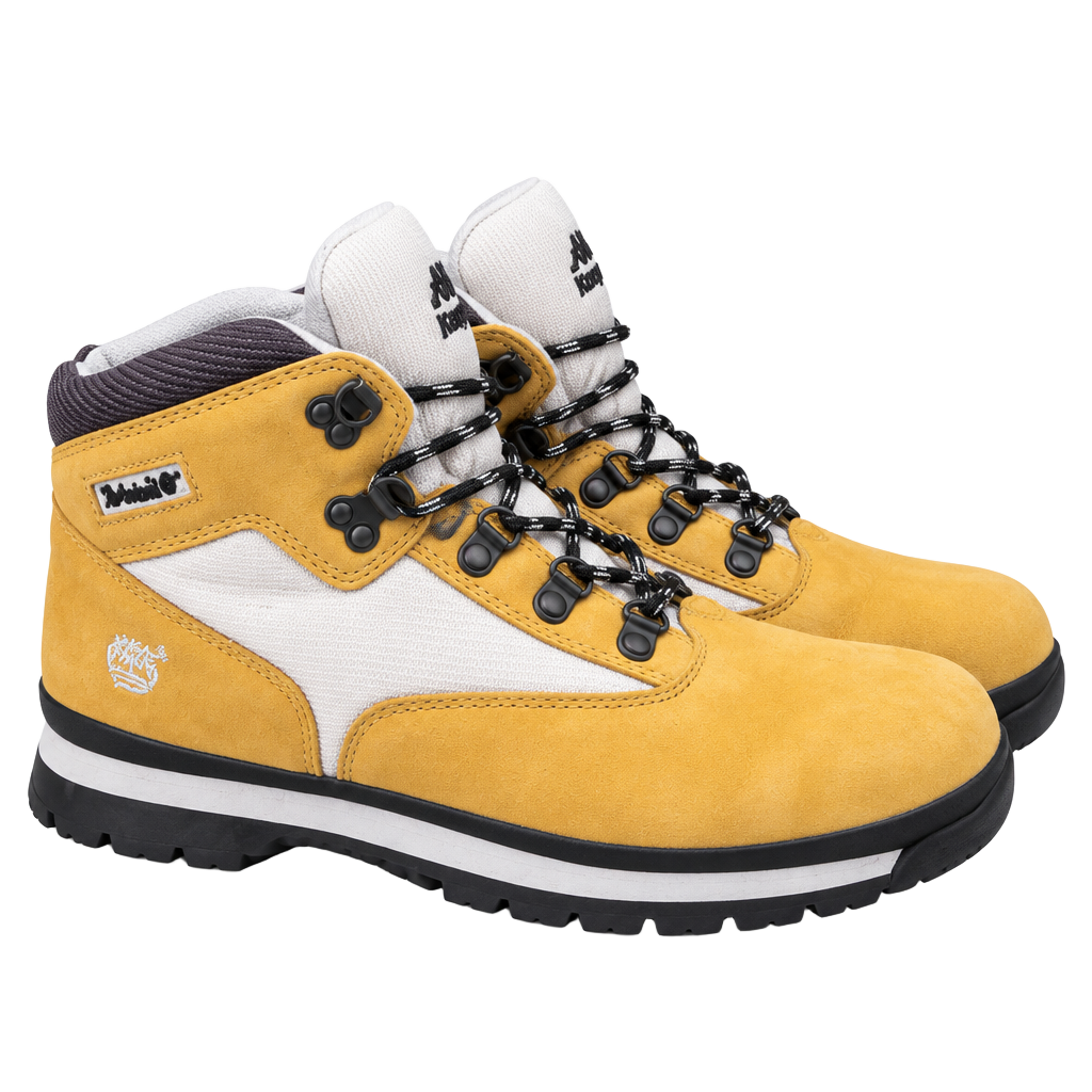 Timberland Hiking Boots Size 6M Wheat Yellow White 1