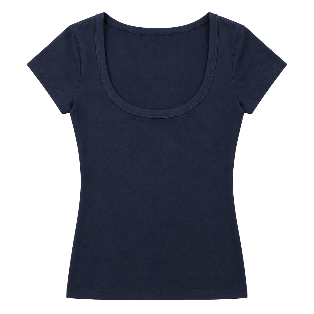 Frankee & Skylarr Square Neck Tee Size S 1