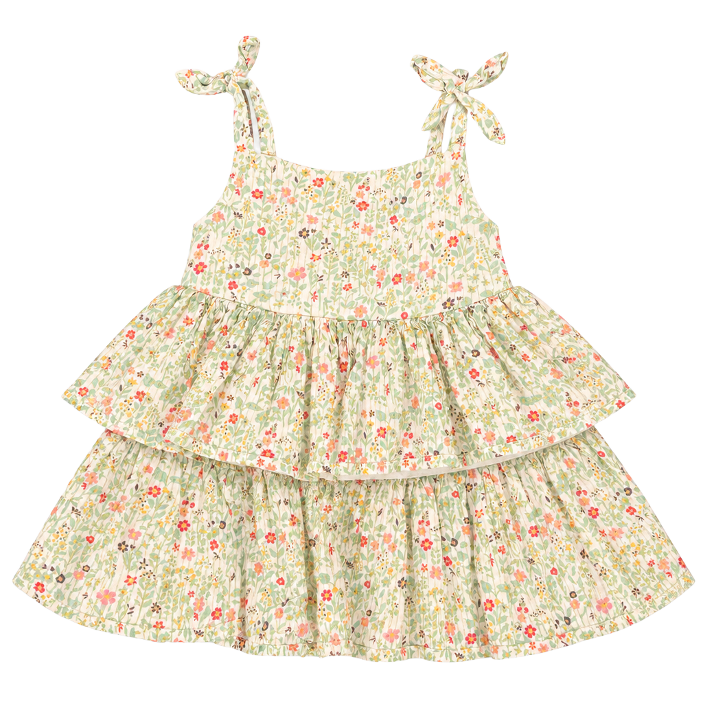 Pippa & Julie Floral Tiered Dress Size 2T 1