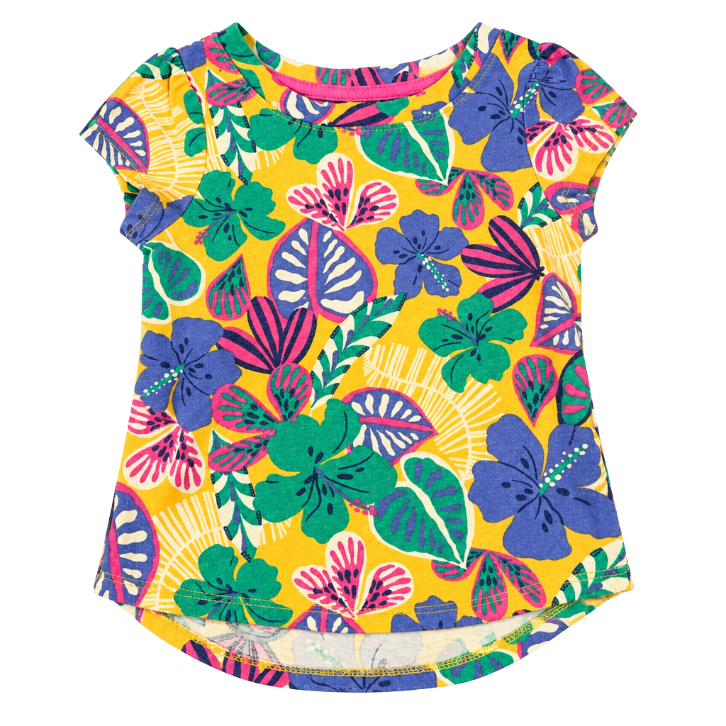 Cat & Jack Floral Shirt Size 18M Yellow 1