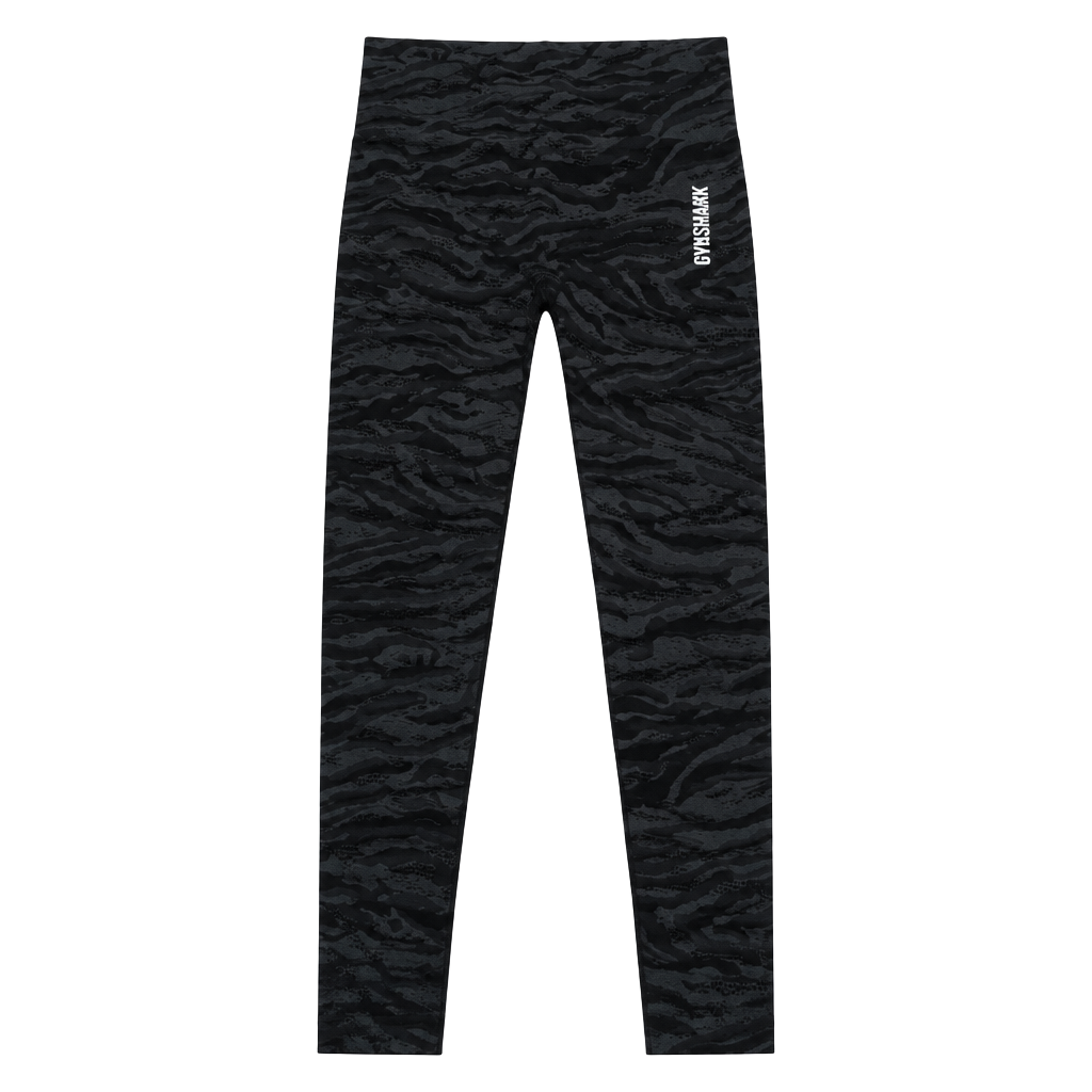 Gymshark Animal Seamless Leggings Black Tiger Camo 1