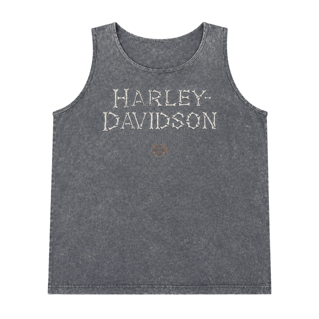 Harley-Davidson Tank Top Size XL Gutteridge Danville IL Bad to the Bone 1