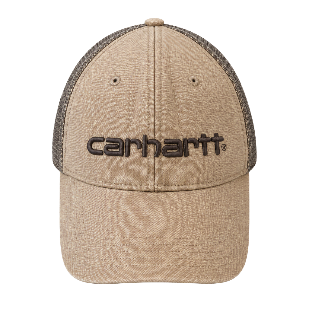 Carhartt Brown Mesh Snapback Trucker Hat 1