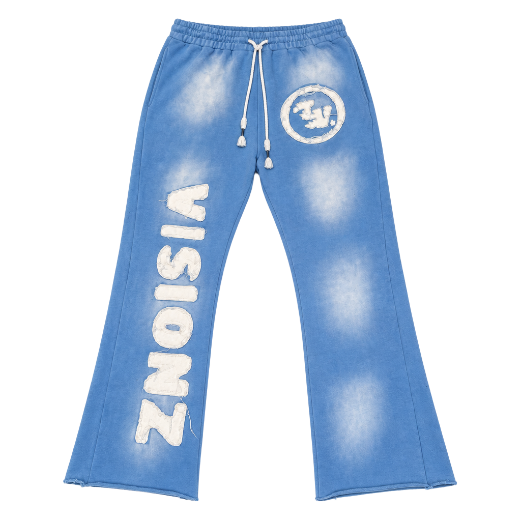 Aelfric Eden Visionz Flare Sweatpants Blue Light Wash 1