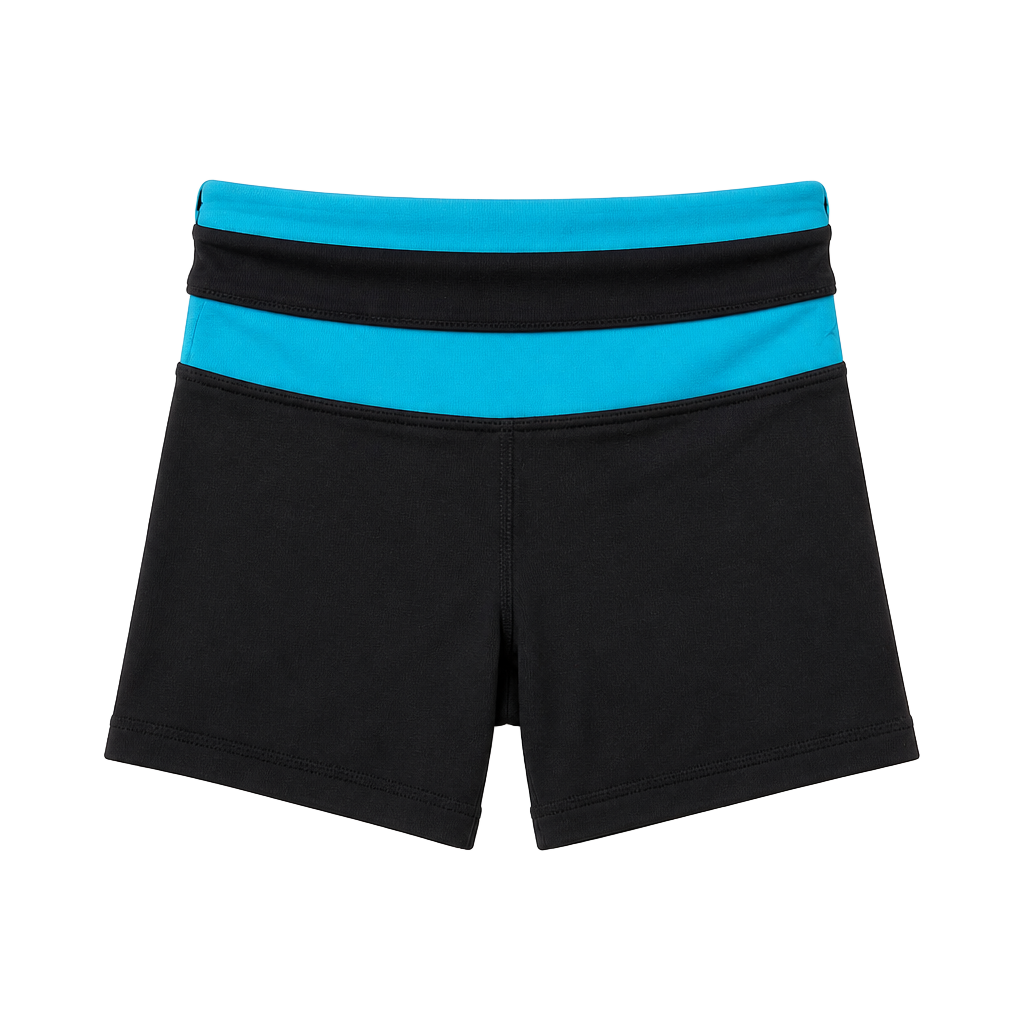 Lululemon Athletica Yoga Shorts Black Blue 1