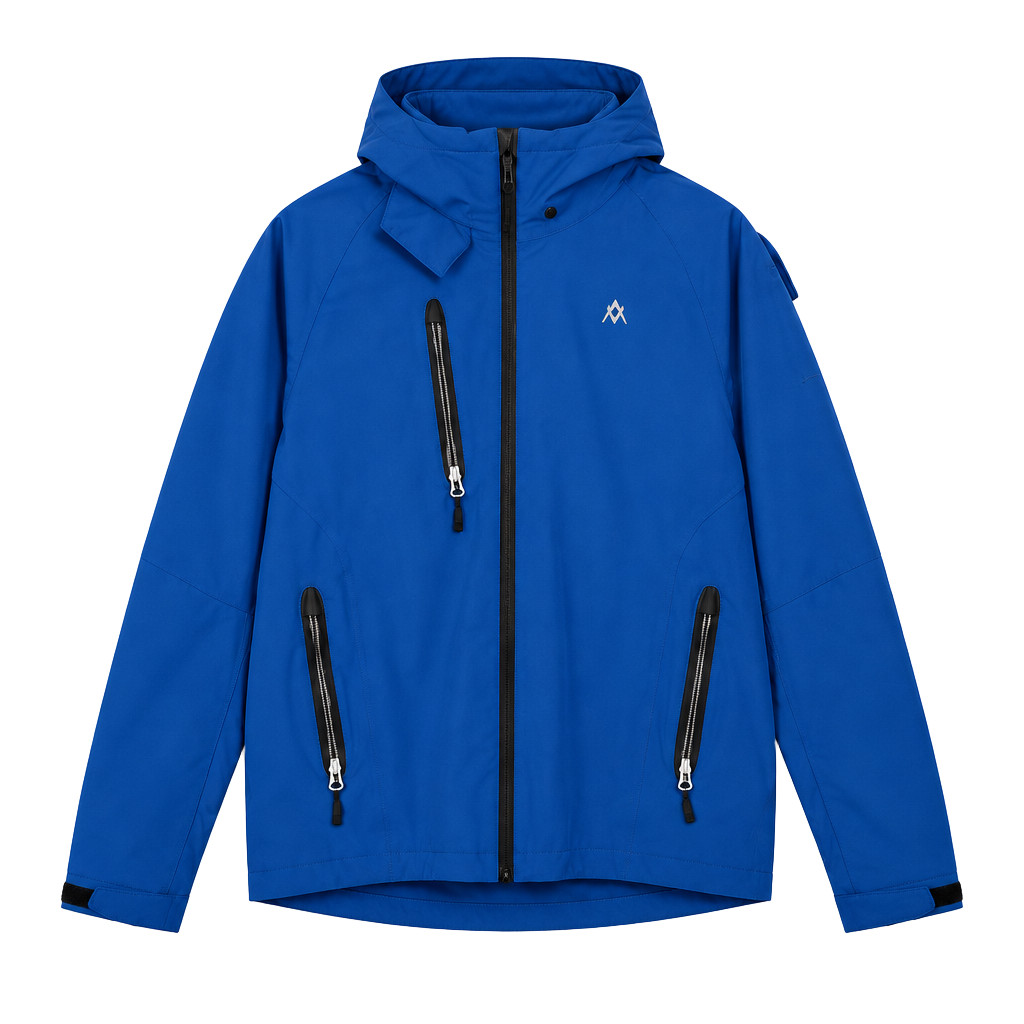 Men's Blue Hooded Jacket 1