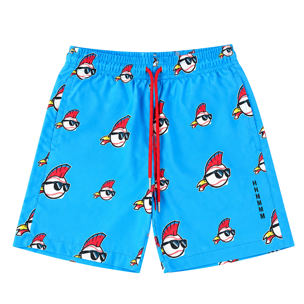 Baseballism Major League Swim Trunks Youth Size Medium Blue 1