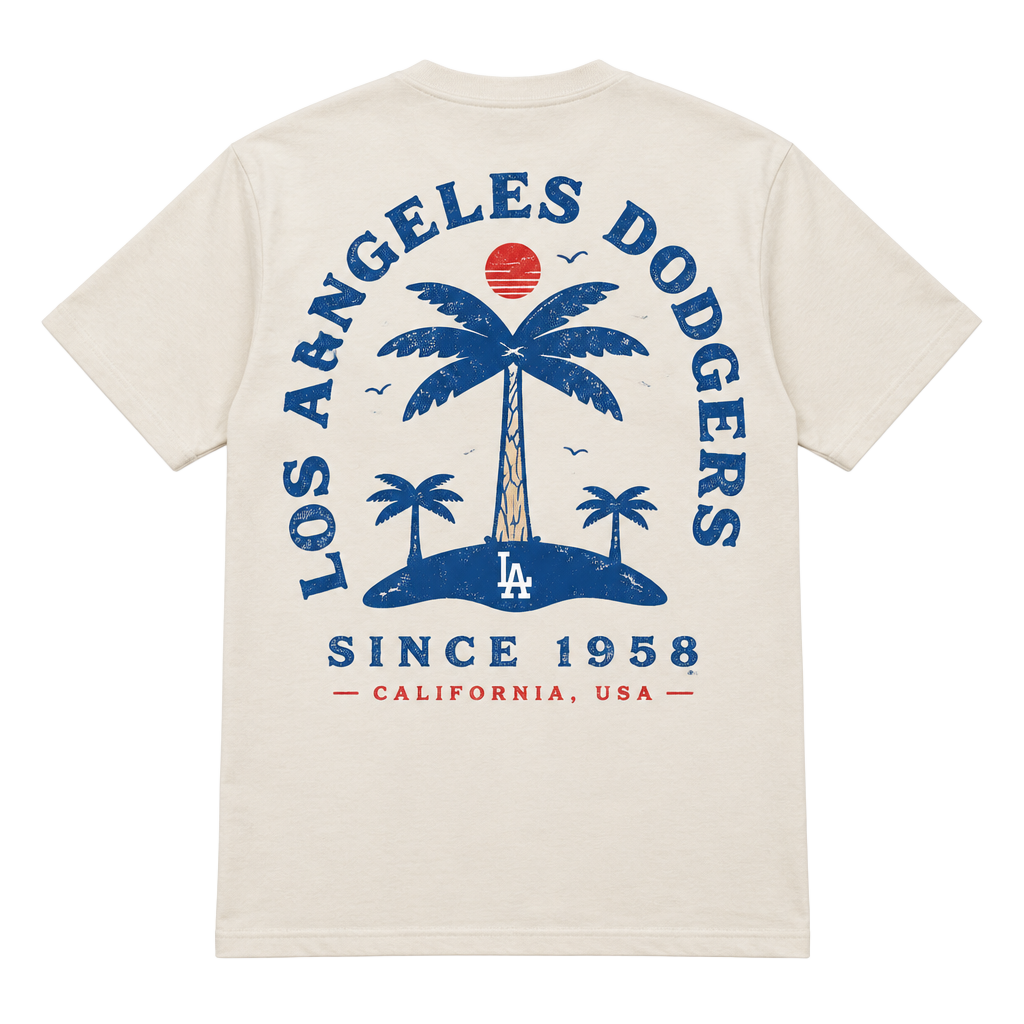 Baseballism Los Angeles Dodgers Palm Tree Bat T-Shirt Size 3XL 1