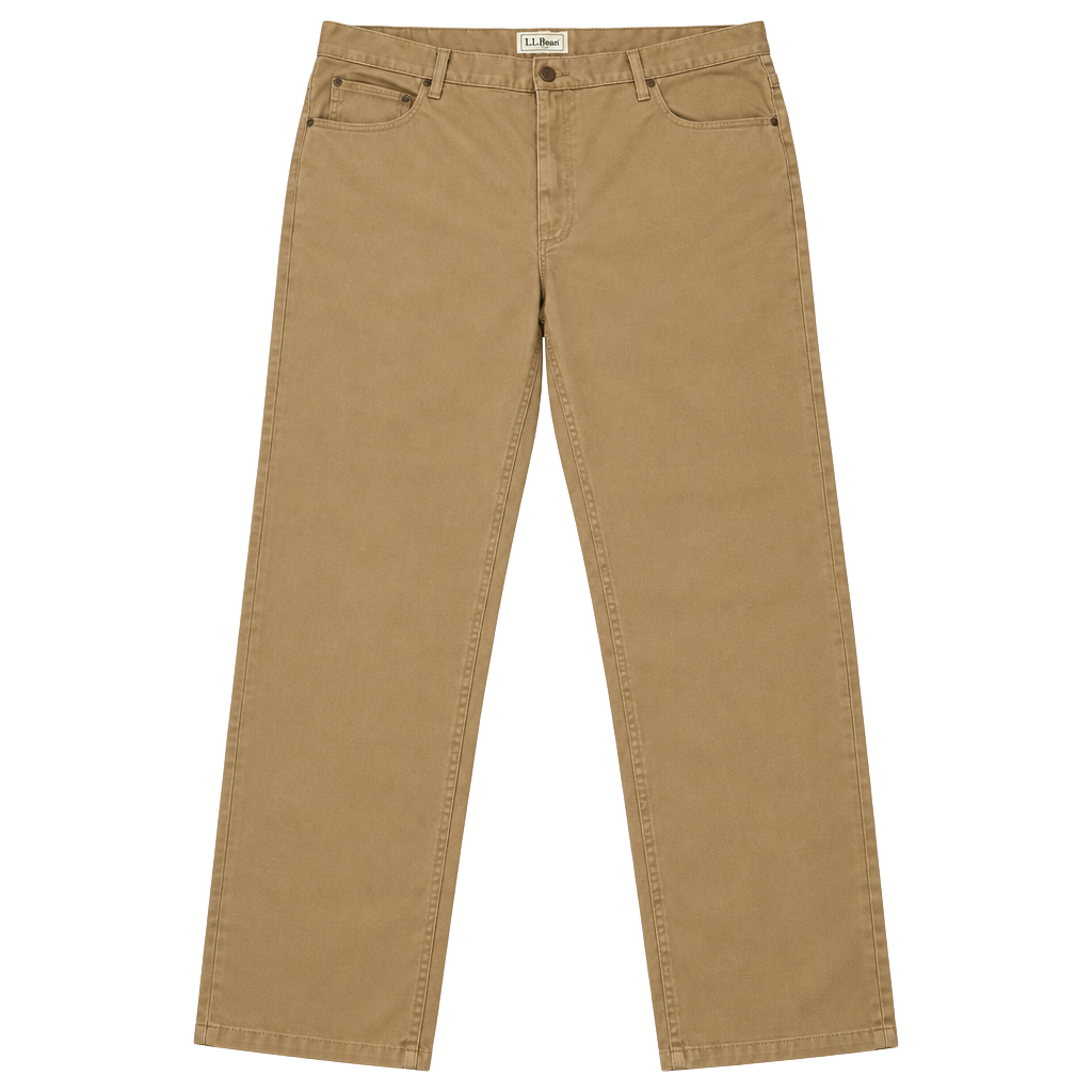LL Bean Classic Fit Pocket Pants Size 42x32 Tan OJAV 5 1
