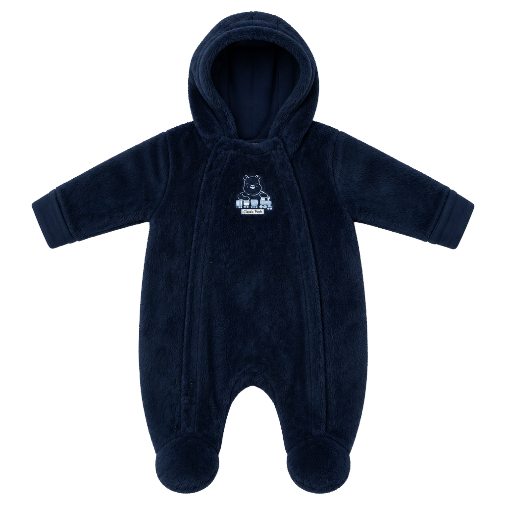 Disney Baby Winnie the Pooh Navy Blue Footed Pram Suit - 3 months 1