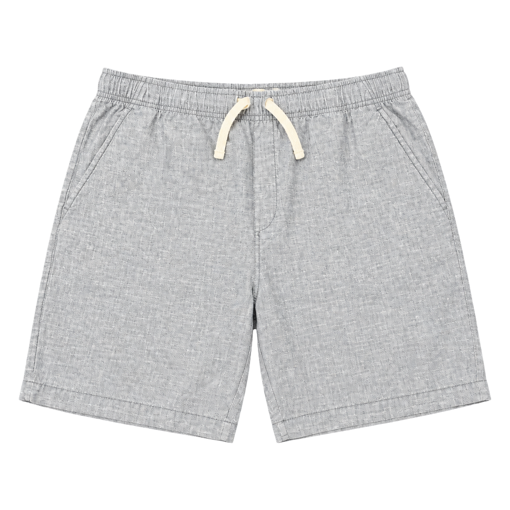Old Navy Jogger Chambray Drawstring Dock Short Mens Size Large Blue 1