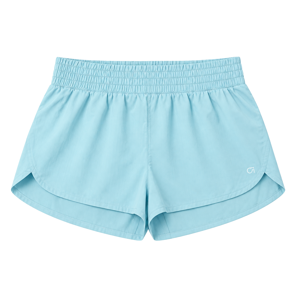 Gap Fit Runaround Athletic Running Shorts Womens Size Large Light Blue 1