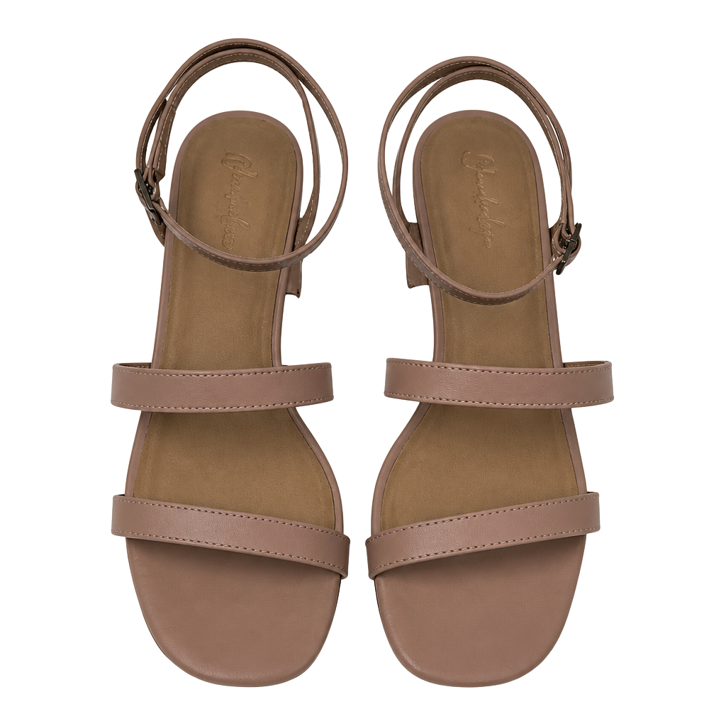Wonderly Pink Strappy Block Heel Sandals Size 11. New 1