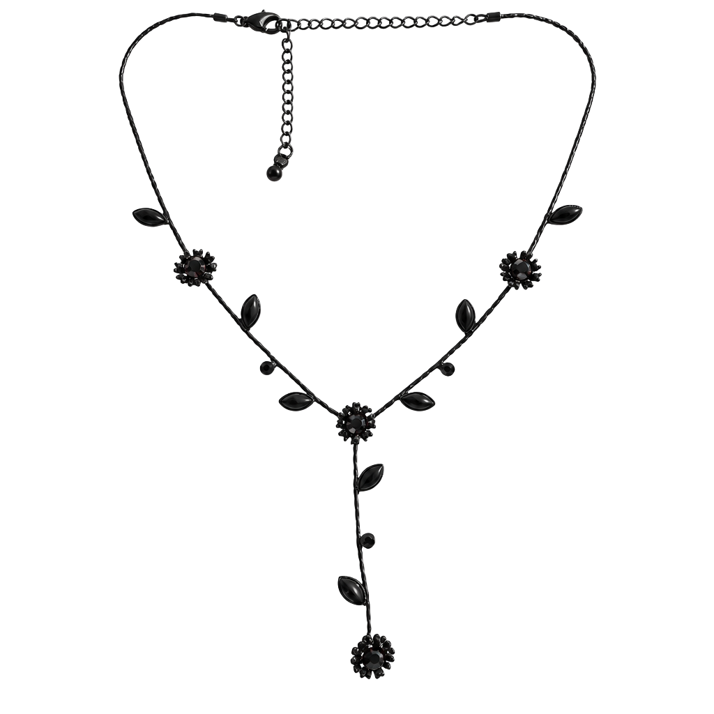 Lia Sophia Carol Hematite Tone Necklace 1