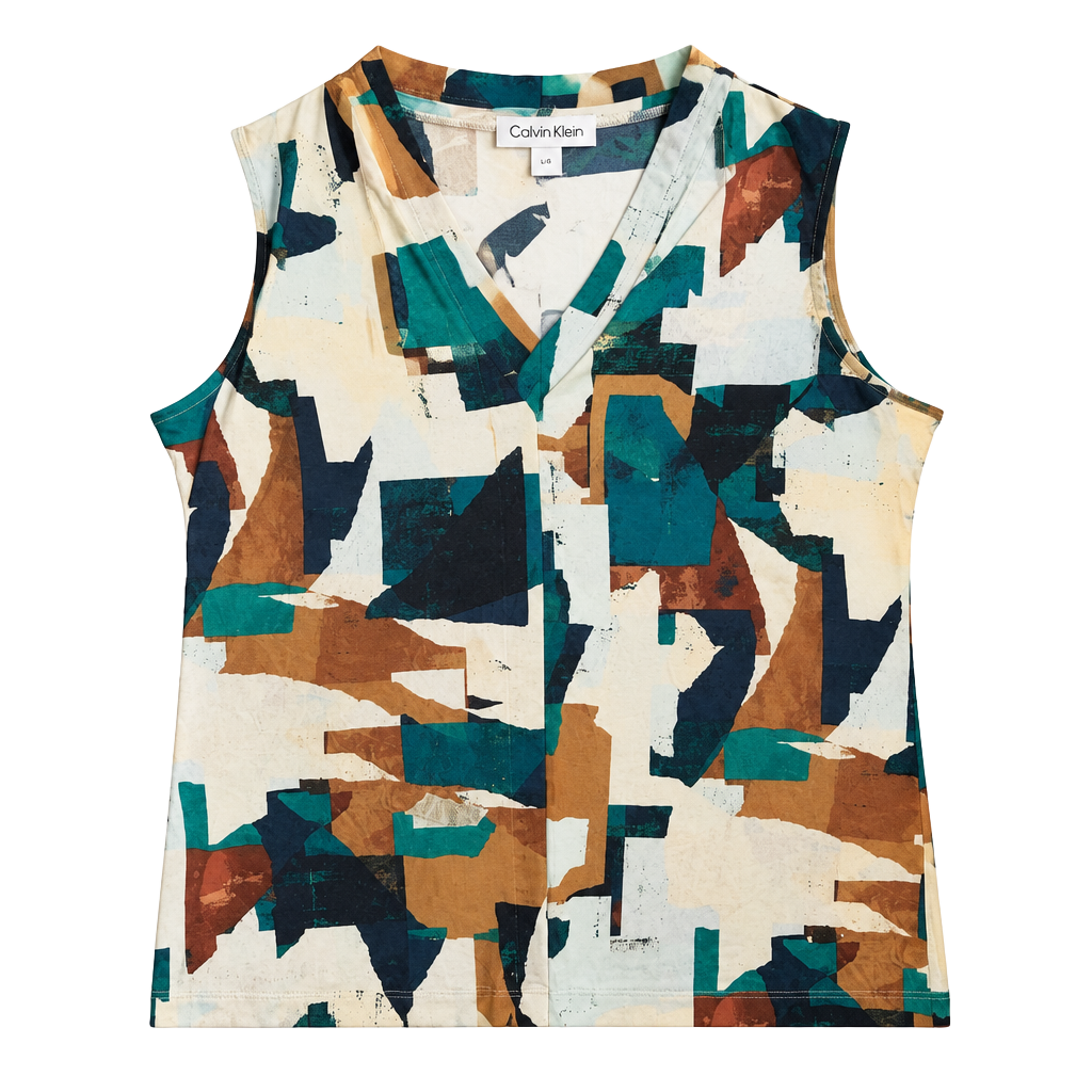 Calvin Klein Sleeveless Top Size Petite 1