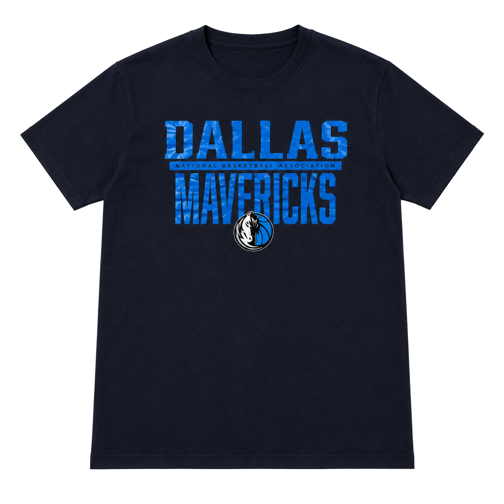 Fanatics Dallas Mavericks T-Shirt Navy Blue Graphic Short Sleeve Tee 1
