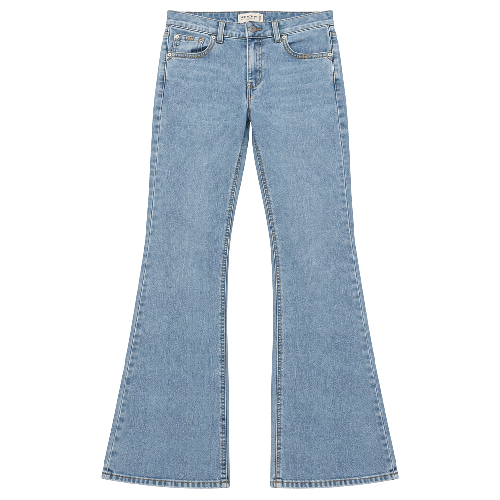 Vanilla Star Flare Jeans Size 25 Light Wash Y2K Embellished Pocket Raw Hem 1