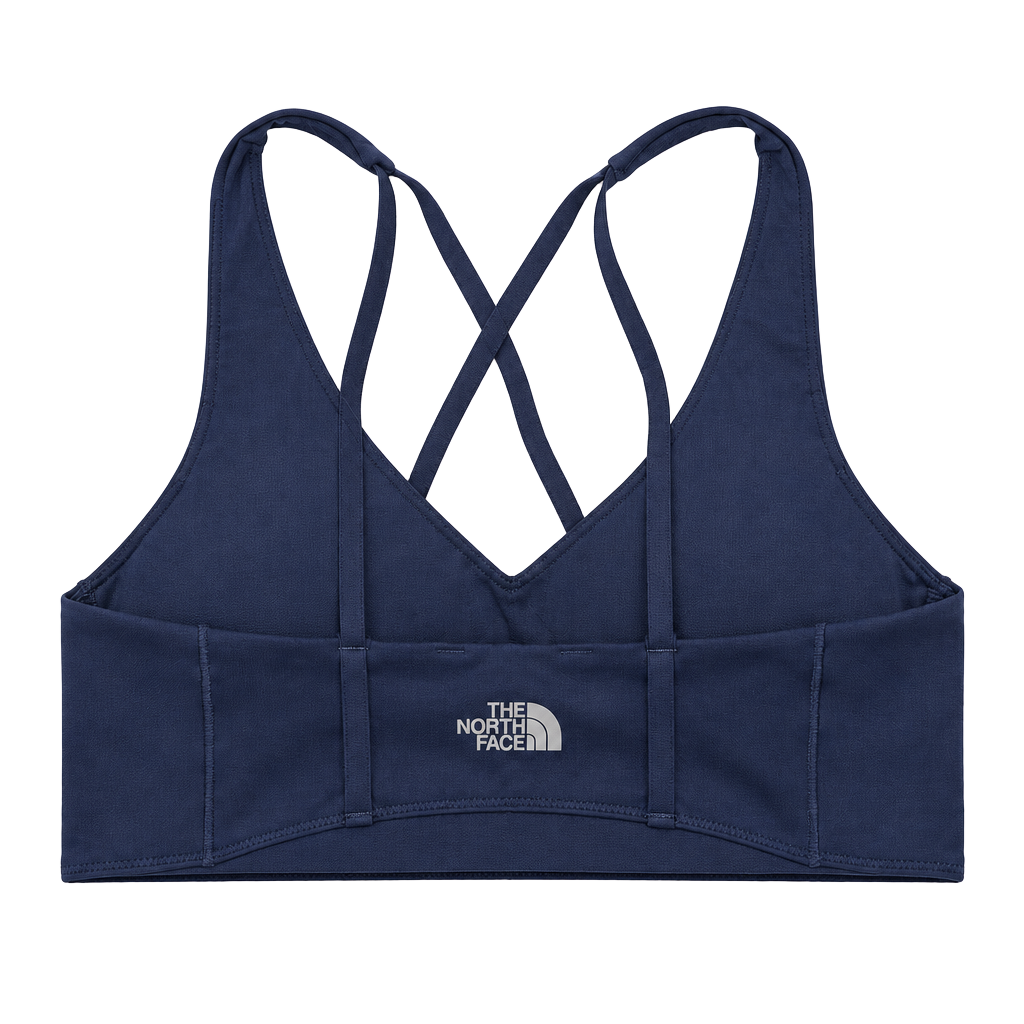 The North Face Flex Sports Bra Size M Blue Strappy Racerback 1