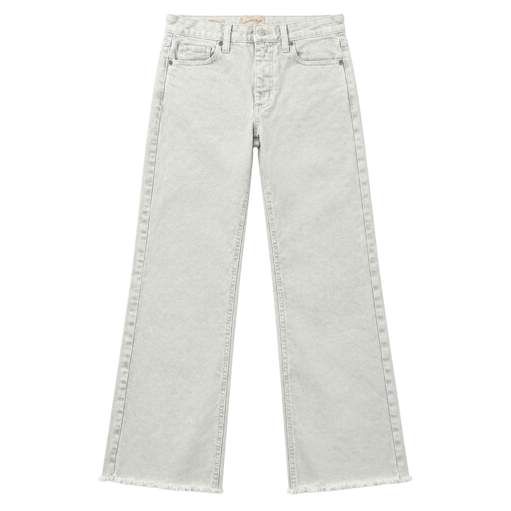 Universal Thread High Rise Kick Flare Size 6/R White Denim Jeans 1
