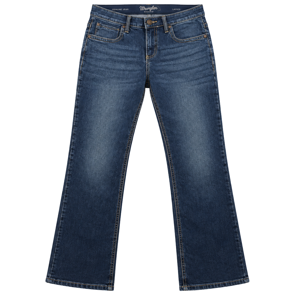 Wrangler Q-Baby Jeans Dark Wash Denim 1