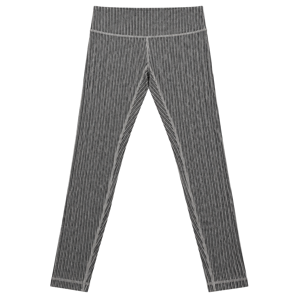 Lululemon Wunder Under Striped Leggings Cream/navy... 1