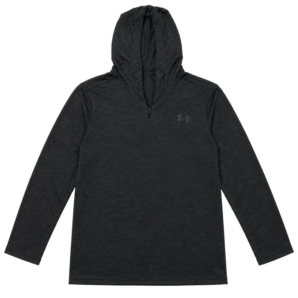 Under Armour Threadborne Hoodie Size XL Black 1/4 Zip HeatGear 1