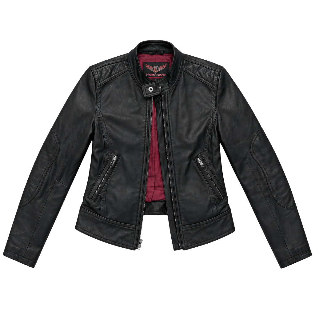 Street Legal Black Leather Motorcycle Jacket 1