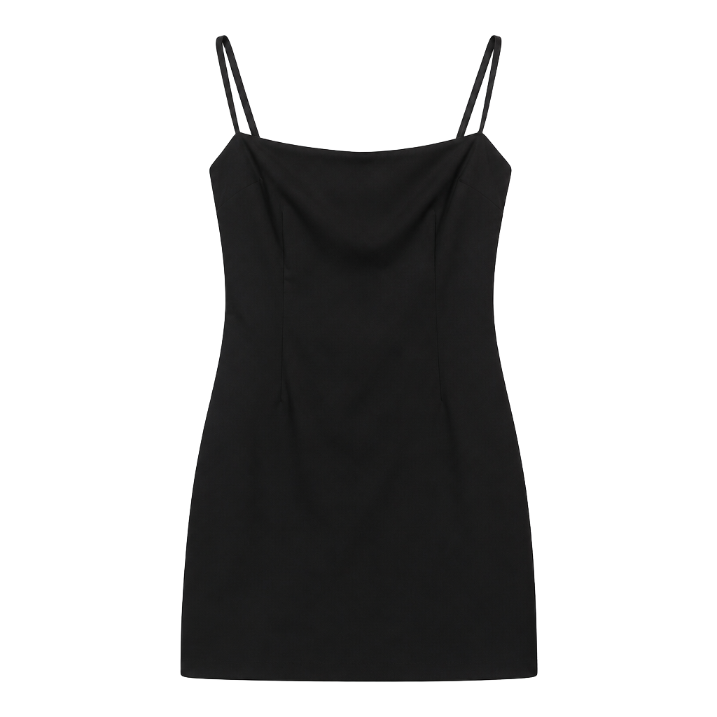 White Fox Black Fit And Flare Mini Dress Size S 1