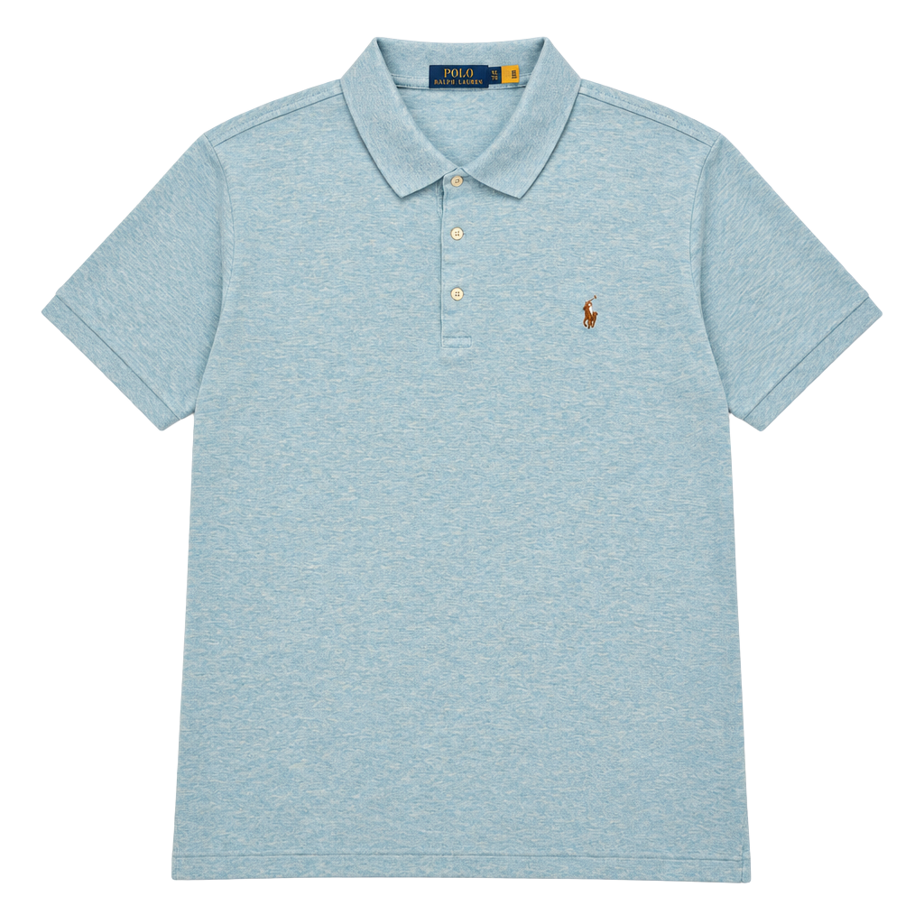 Polo Ralph Lauren Classic Fit Polo Shirt Size 2XB 2TG Light Blue Soft Cotton 1