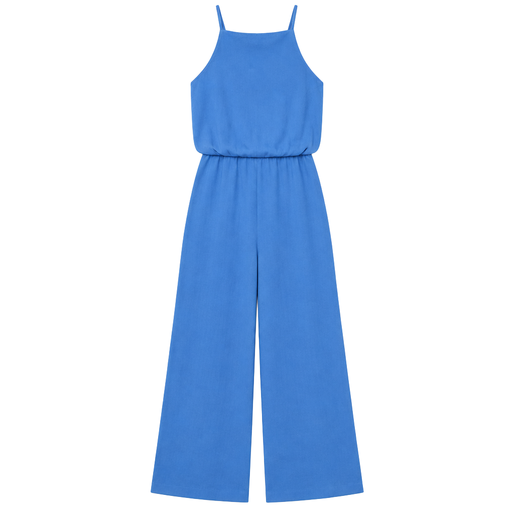 Gianni Bini Halter Jumpsuit Size M Blue 1