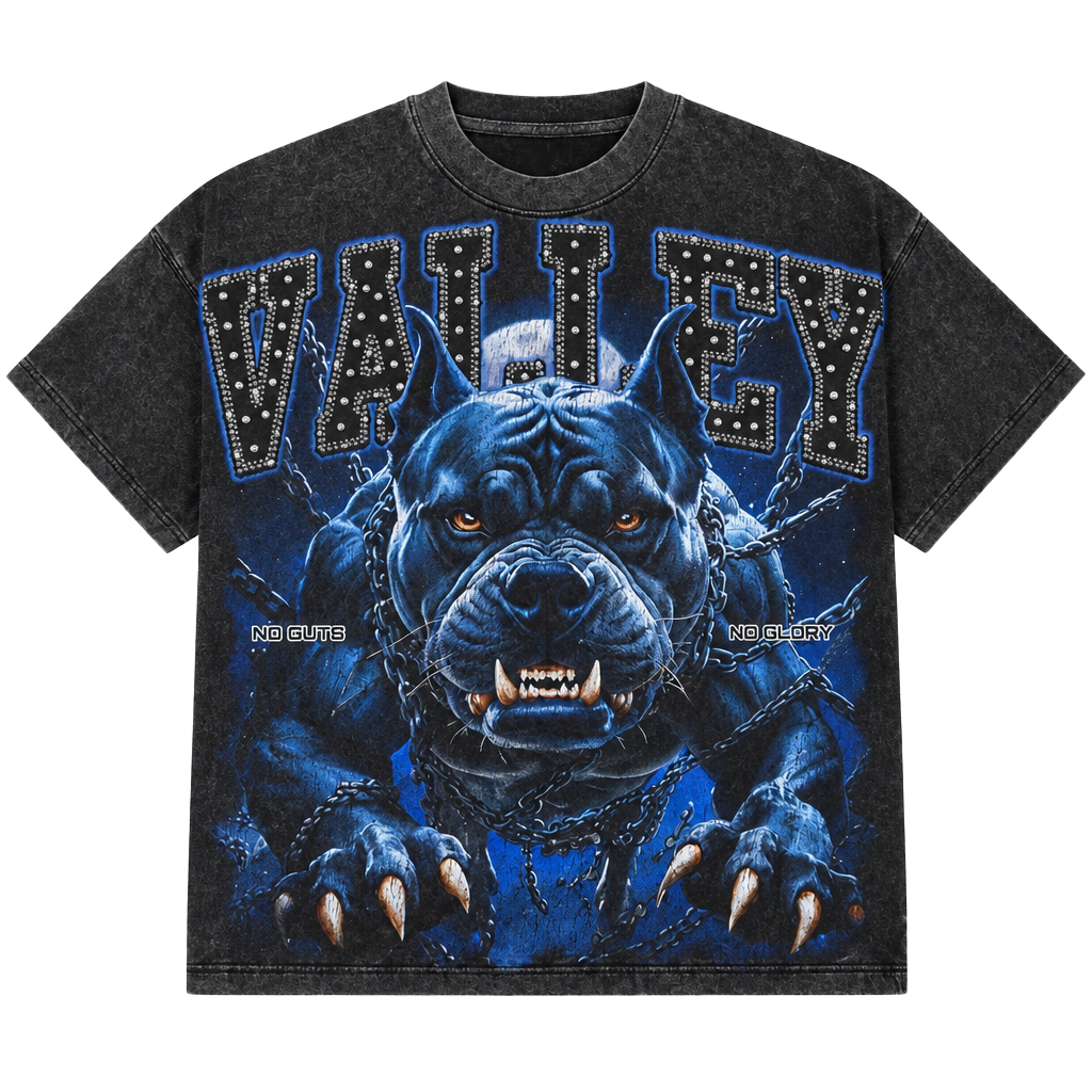 Vintage 90s American Thunder AOP T-Shirt Pitbull Tee... 1