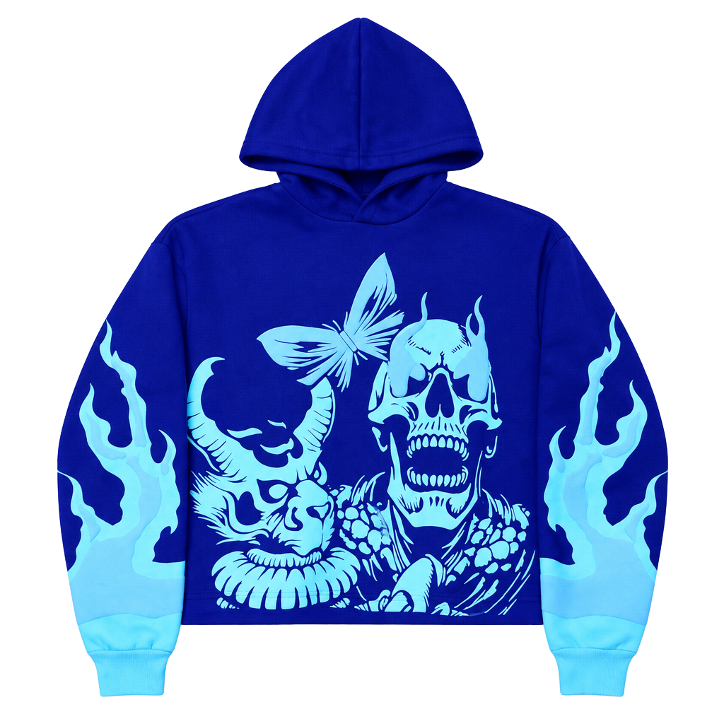 Hoodie Street Fashion Trendy Skeleton Hooded... From Mysticastore, 1