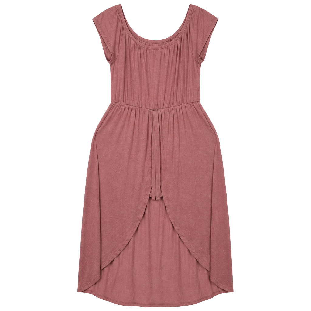 Emerald Dress Size 1X Pink Short Sleeve Maxi Casual Dress 1
