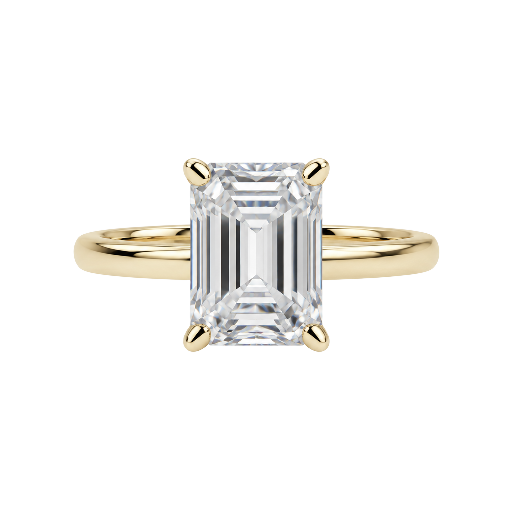 Zengori Emerald Cut CZ Ring Size 5 Gold Plated S925 1