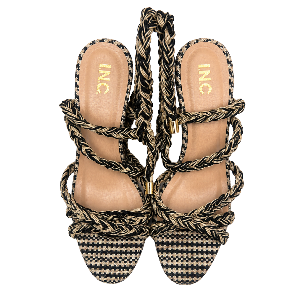 I.N.C. Cambri Lace-Up Braided Wedge Sandals Size 12M 1