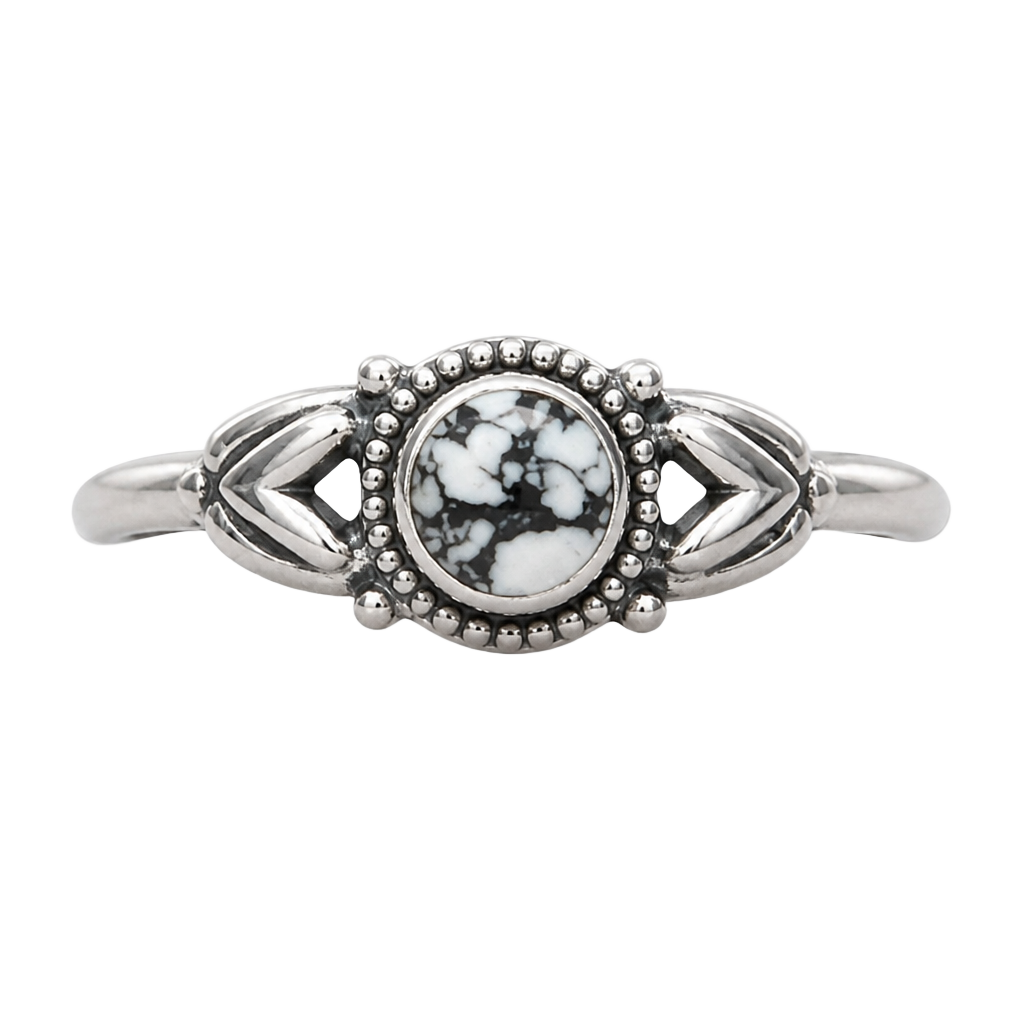 Southwestern Wild Horse Ring 925 Sterling Silver Artisan Handmade Size 8 1