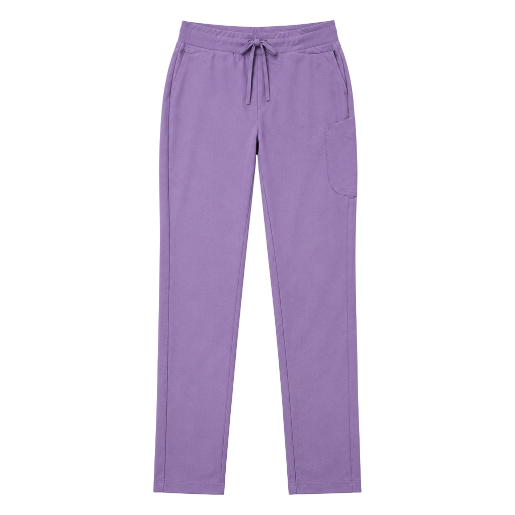 Mandala Scrub Small Pants Purple Stretch Pocket Jogger 1