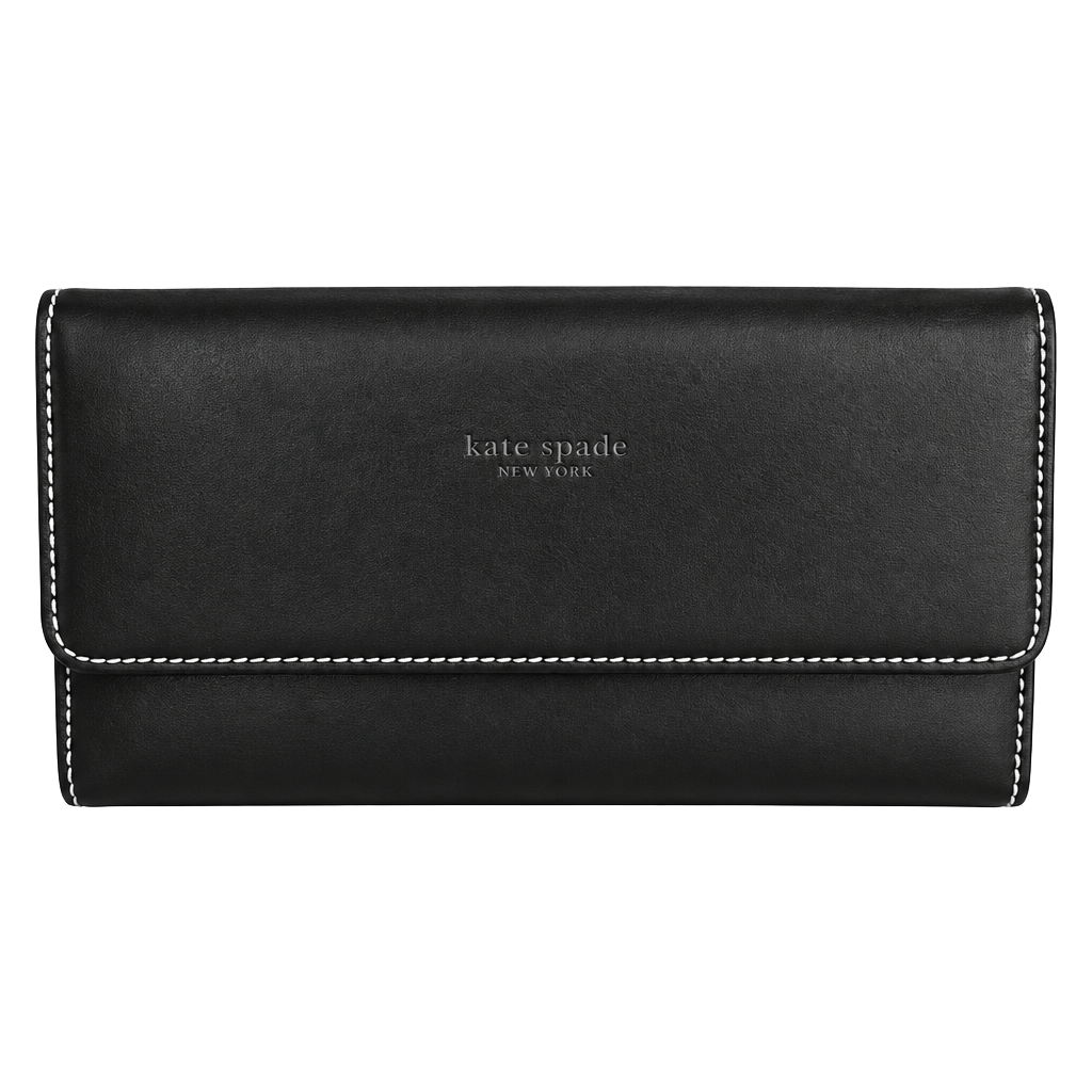 Kate Spade New York Black Leather Continental Wallet 1
