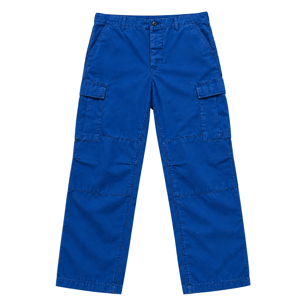 Brigade Quartermasters BDU Combat Cloth Trousers Large Regular Blue Cargo 90s 1
