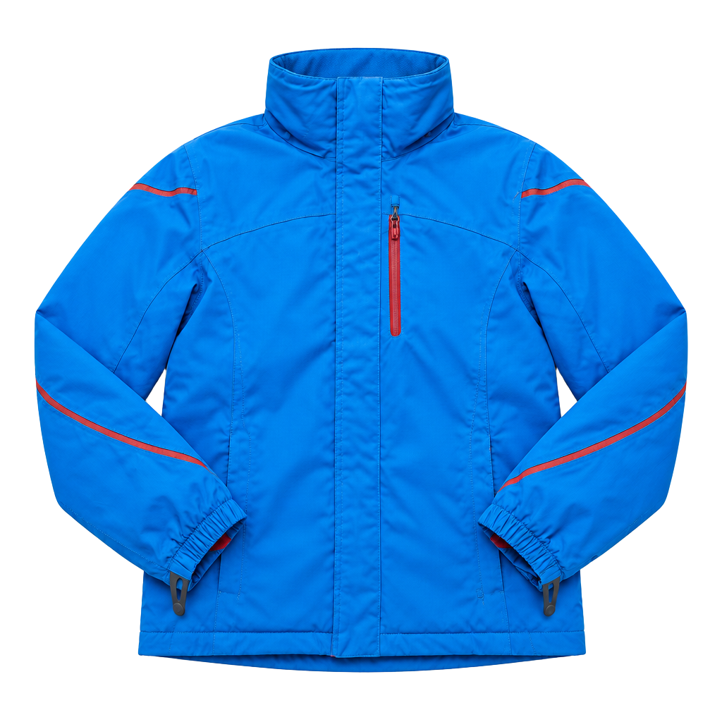 Lands End Winter Jacket Size L 14-16 Blue Insulated Ski Coat 1