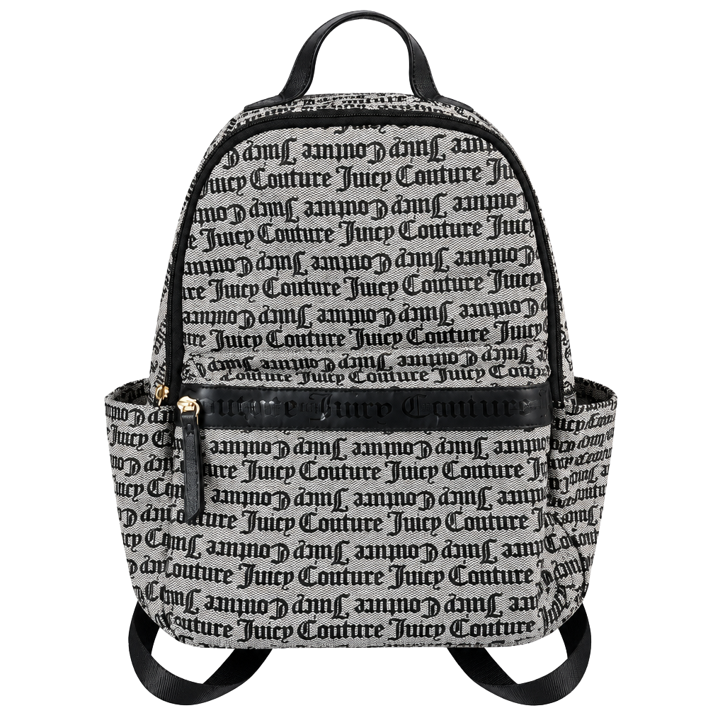 Juicy Couture y2k Gothic Print Backpack Black And White NWOT Streetwear 1