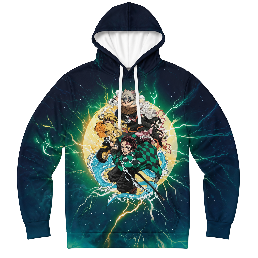 Demon Slayer Tanjiro Team Lightning Hoodie 1