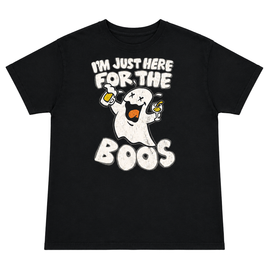 Hybrid Apparel I'm Just Here For The Boos Halloween T-Shirt XL Black 1