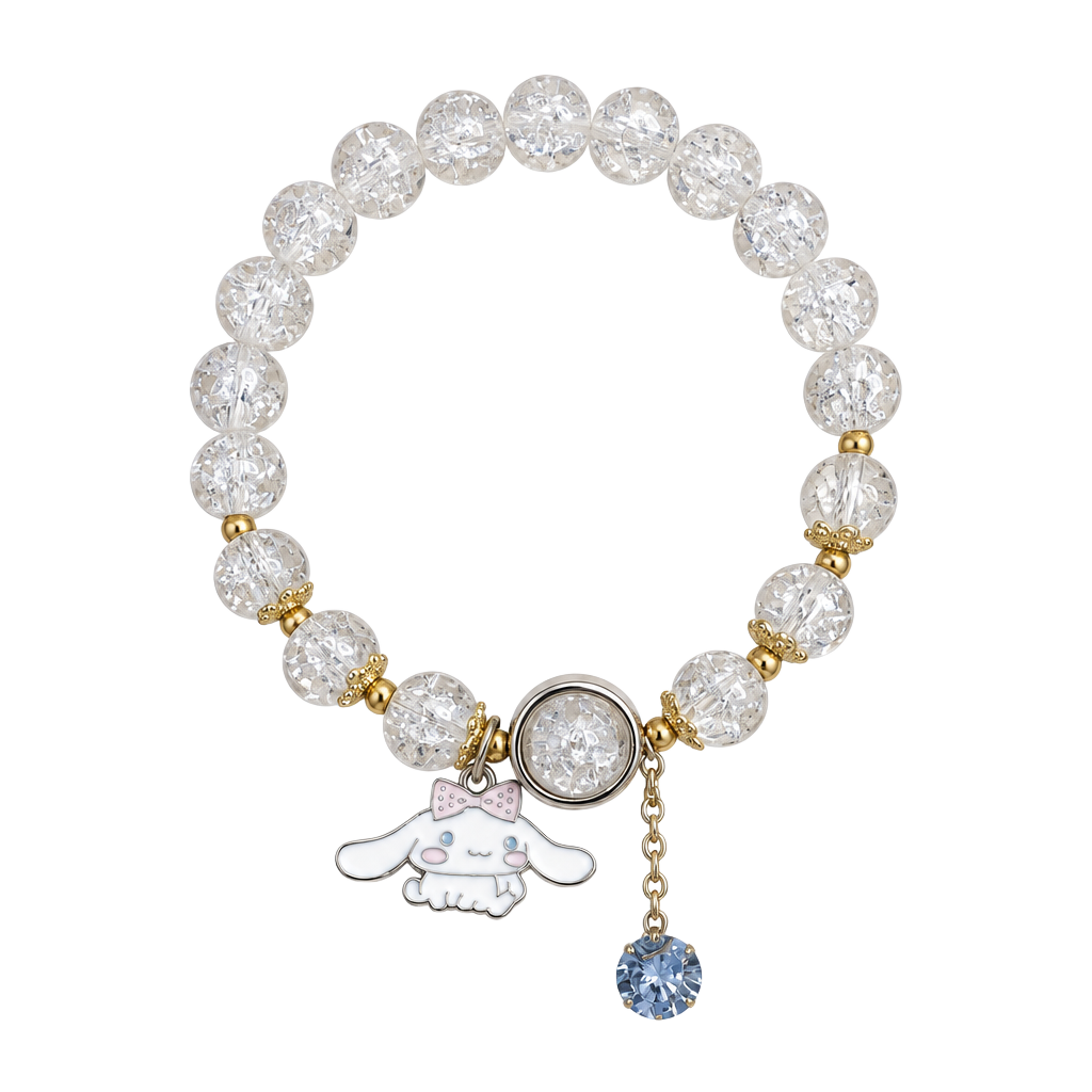 Sanrio Cinnamoroll Glass Beaded Charm Bracelet 1