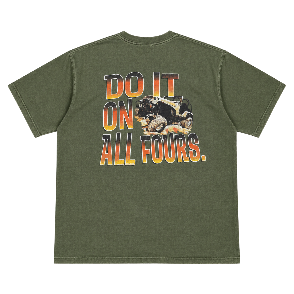 00s Anvil Silver Lake Sand Dunes Do It On All Fours T Shirt 1