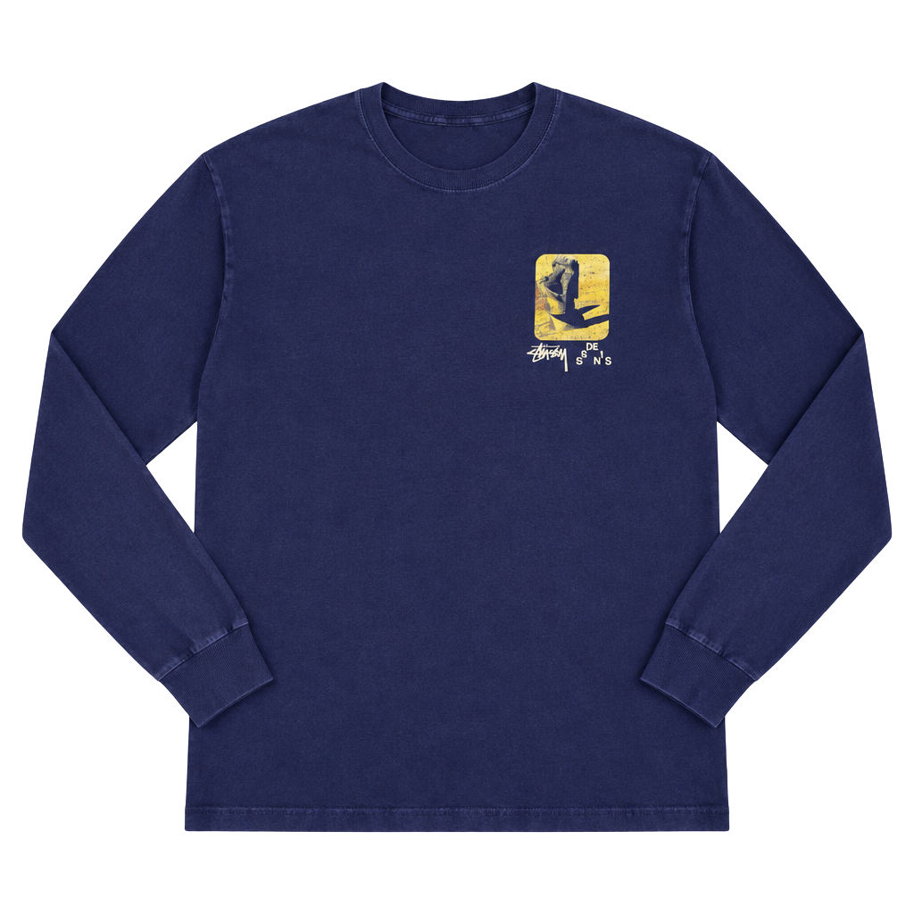 00s Stussy Designs Long Sleeve T Shirt Size L Navy 1