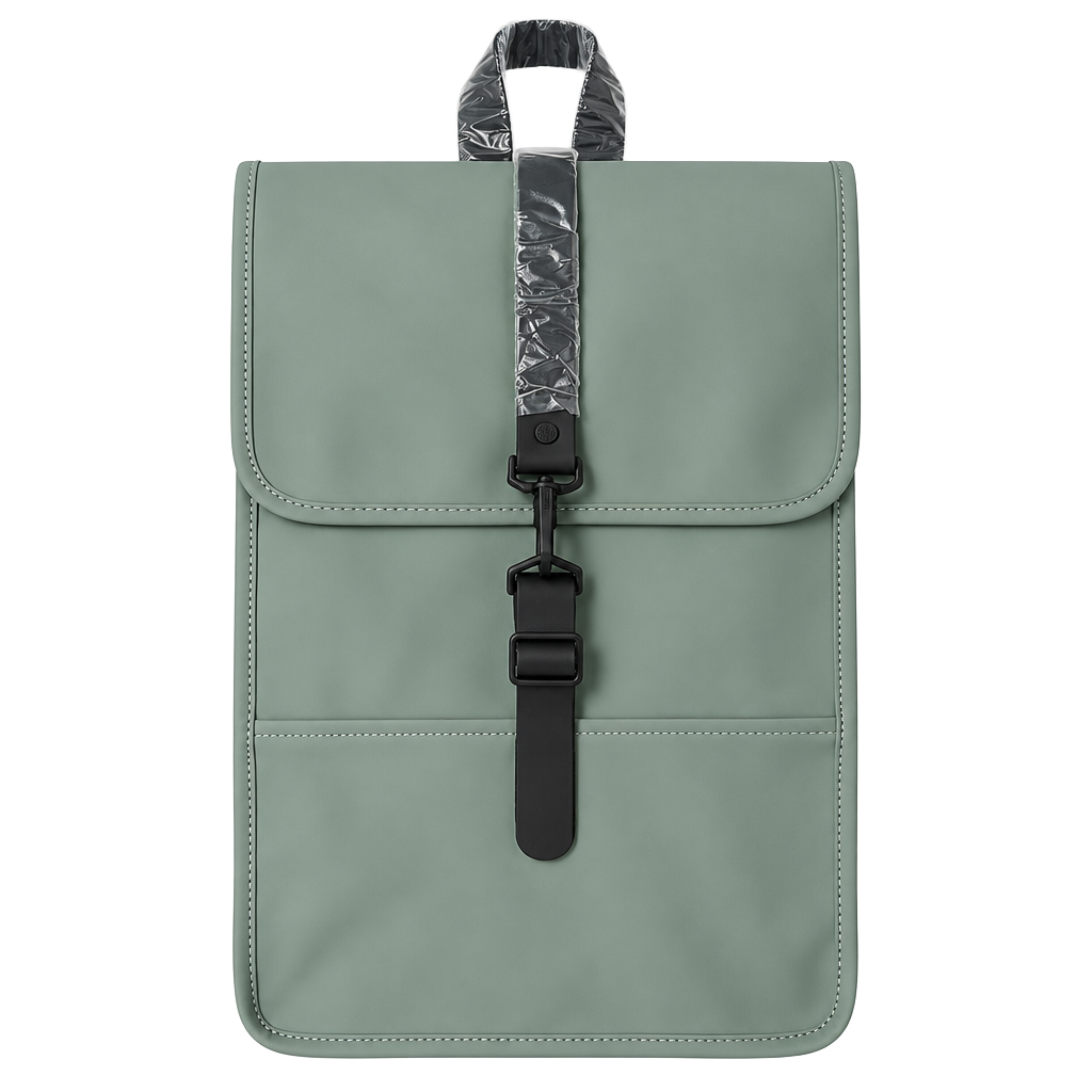 NWT Rains Backpack Mini W3 Haze One Size Waterproof Green 1